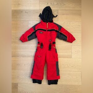 Obermeyer Red and Black Snowsuit